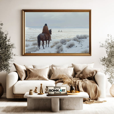 Native American Oil Painting - image 5