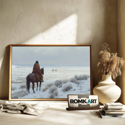 Native American Oil Painting - image 6