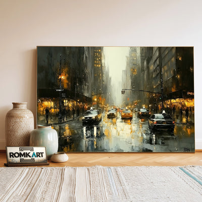 New York City Cityscape Oil Painting - image 3