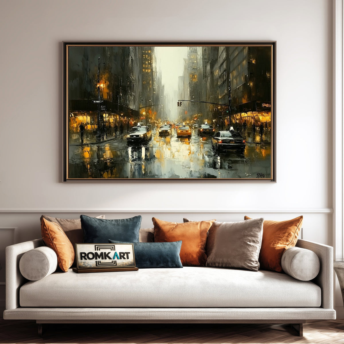 New York City Cityscape Oil Painting - image 4