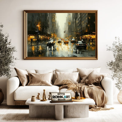 New York City Cityscape Oil Painting - image 5