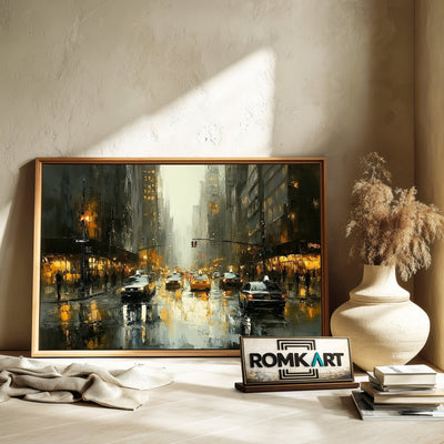 New York City Cityscape Oil Painting - image 6