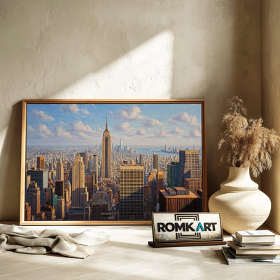 New York City Skyline Cityscape Oil Painting - image 6