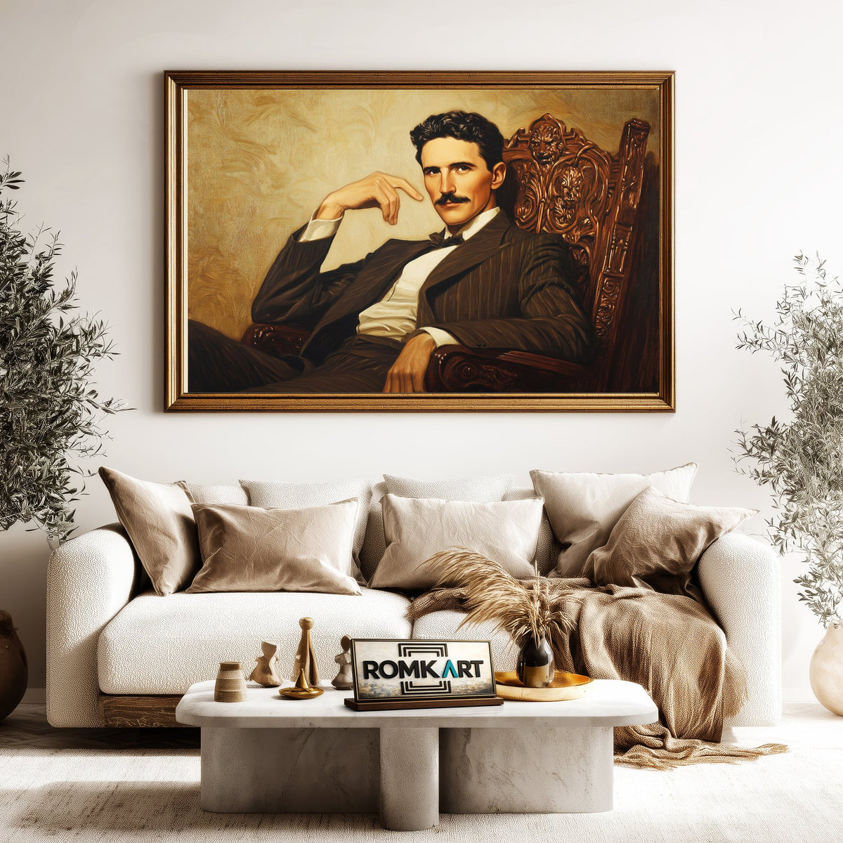 Nikola Tesla Figurative Oil Painting - image 5
