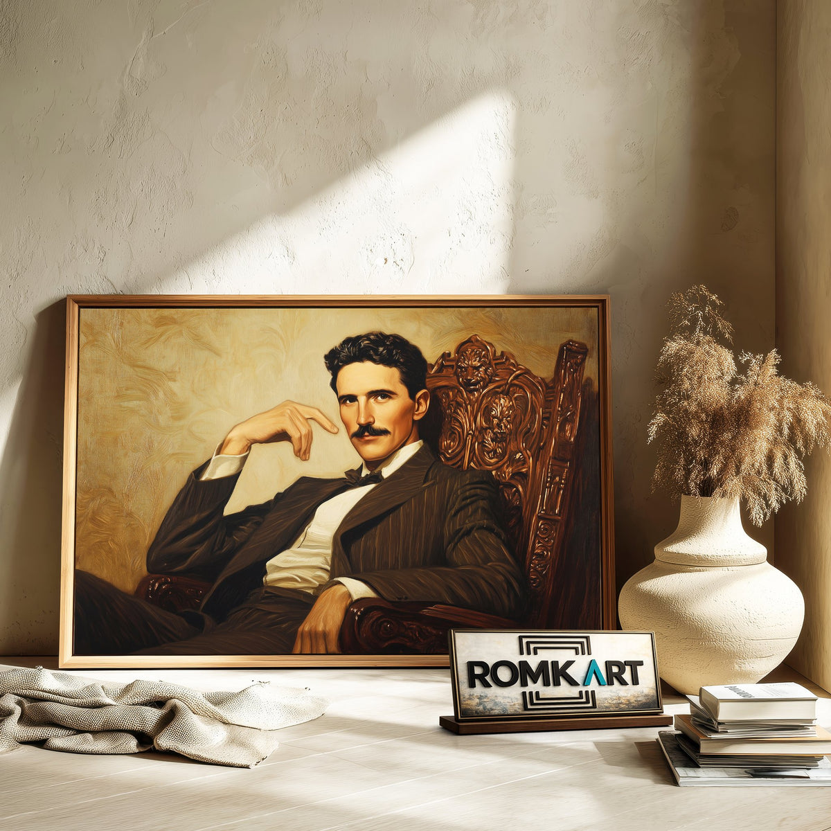 Nikola Tesla Figurative Oil Painting - image 6