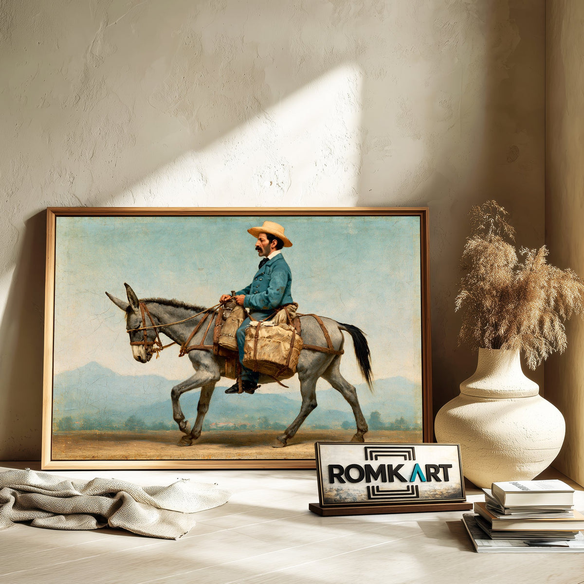 Nineteenth-Century Baker On Horseback Oil Painting - image 6