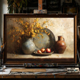 Old Kitchen Still Life - Hand-Painted Oil Painting - View 1