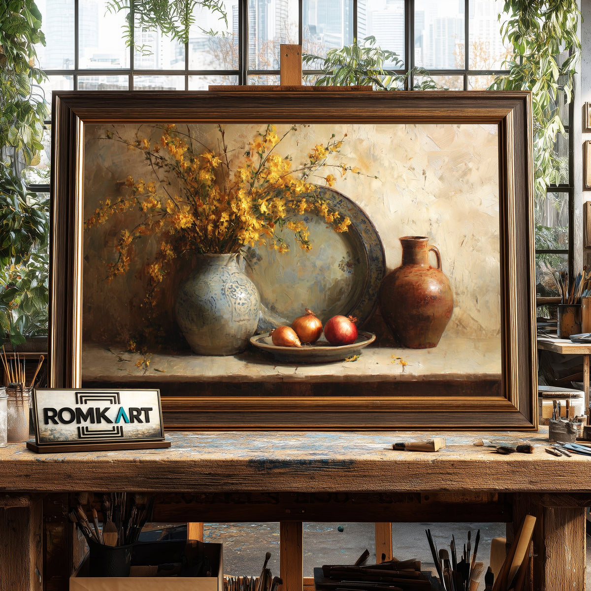 Old Kitchen Still Life Oil Painting - image 2