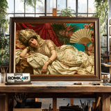 Orientalist Cleopatra Historical Oil Painting - image 2