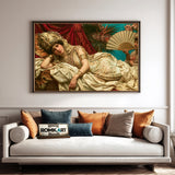 Orientalist Cleopatra Historical Oil Painting - image 4