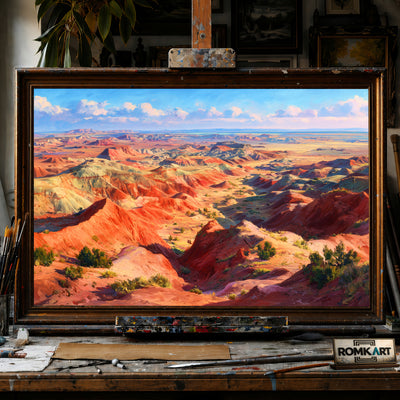 Painted Desert Badlands hand-painted oil painting on canvas