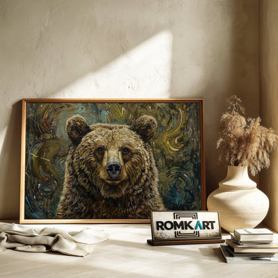 Painting of Bear Wildlife Oil Painting - image 6