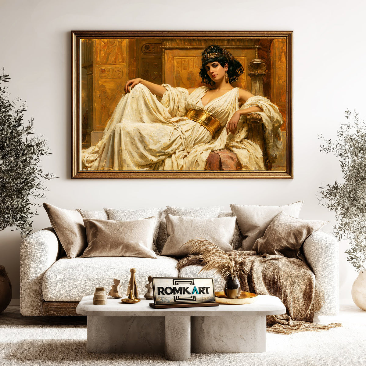 Painting of Cleopatra Historical Oil Painting - image 5
