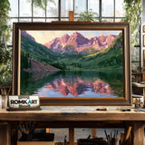 Painting of Maroon Bells Landscape Oil Painting - image 2