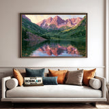 Painting of Maroon Bells Landscape Oil Painting - image 4