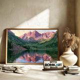 Painting of Maroon Bells Landscape Oil Painting - image 6