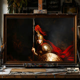 Pallas Athena hand-painted oil painting on canvas
