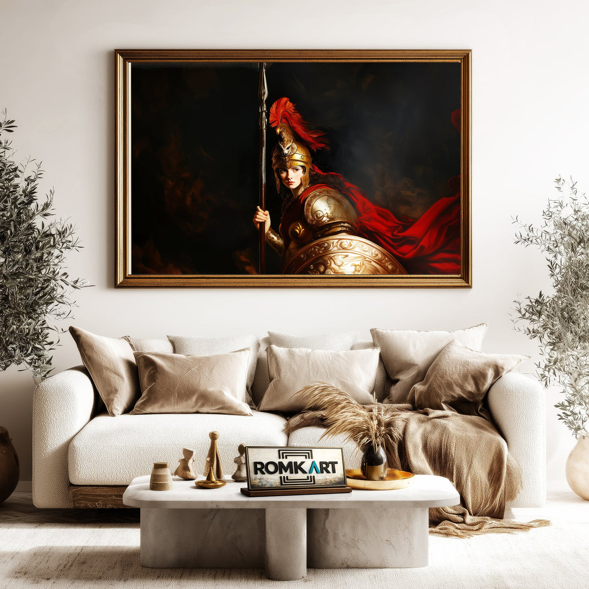 Pallas Athena Fantasy Oil Painting - image 5