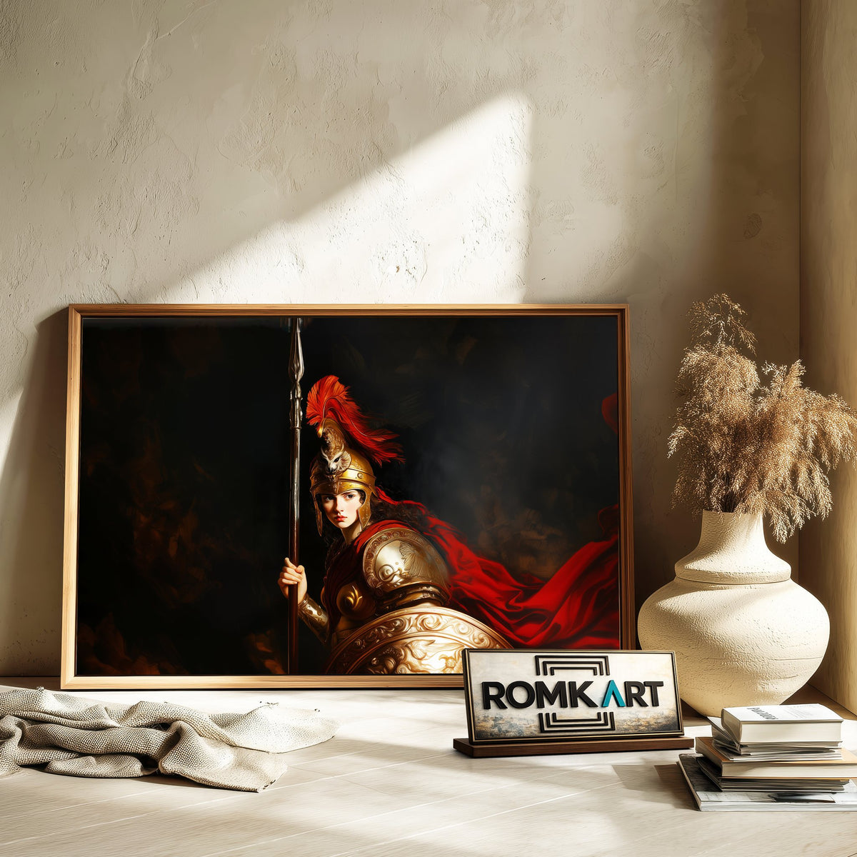 Pallas Athena Fantasy Oil Painting - image 6