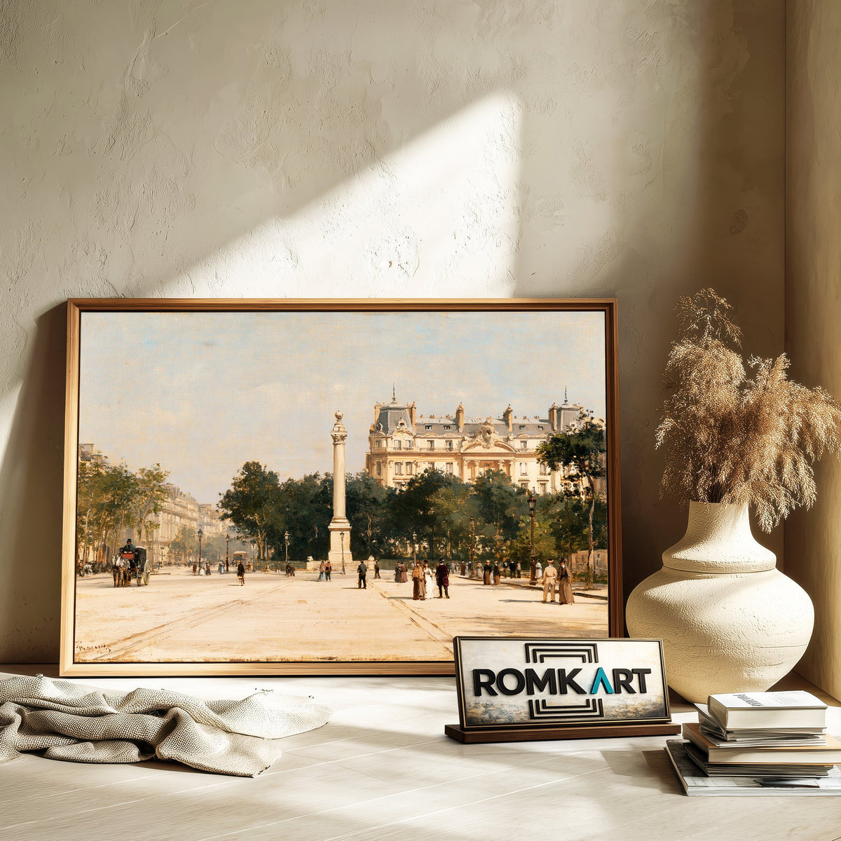 Parisian Boulevard Oil Painting - image 6