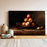 Peaches Basket Oil Painting - image 3