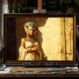 Pharaoh Hatshepsut hand-painted oil painting on canvas