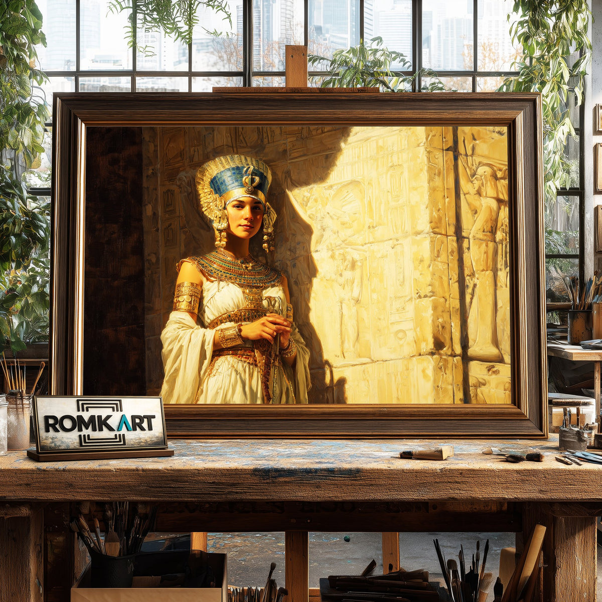 Pharaoh Hatshepsut Historical Oil Painting - image 2