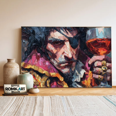Pirate Captain Impasto Oil Painting - image 3