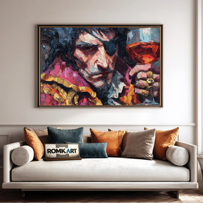 Pirate Captain Impasto Oil Painting - image 4