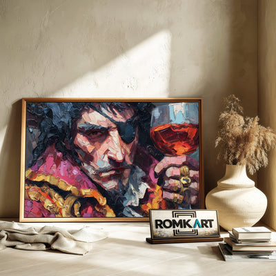 Pirate Captain Impasto Oil Painting - image 6