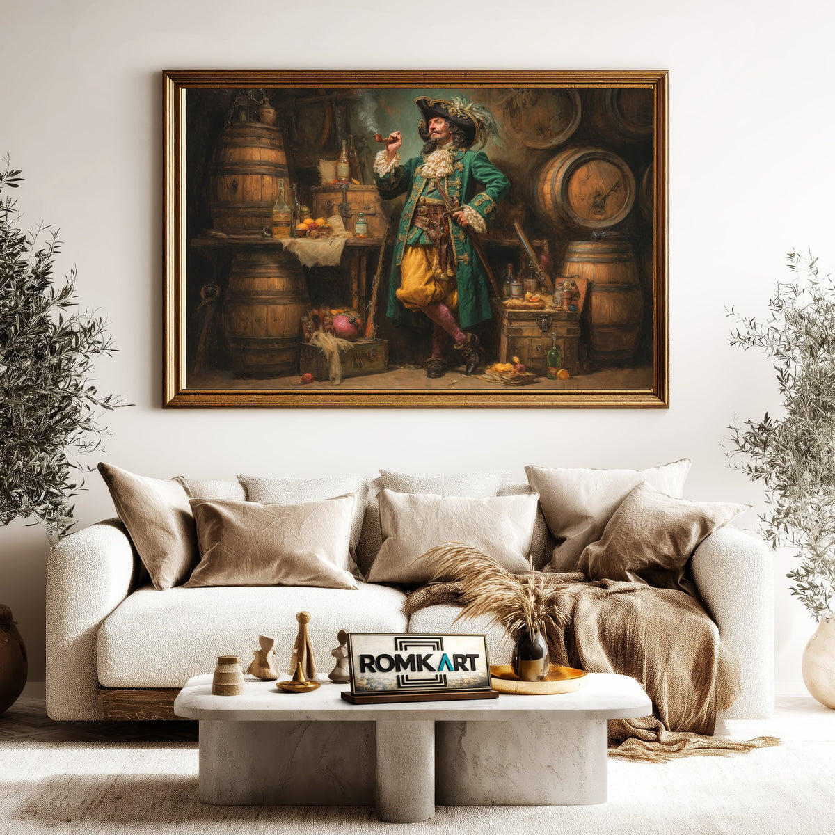 Pirate Captain Oil Painting - image 5