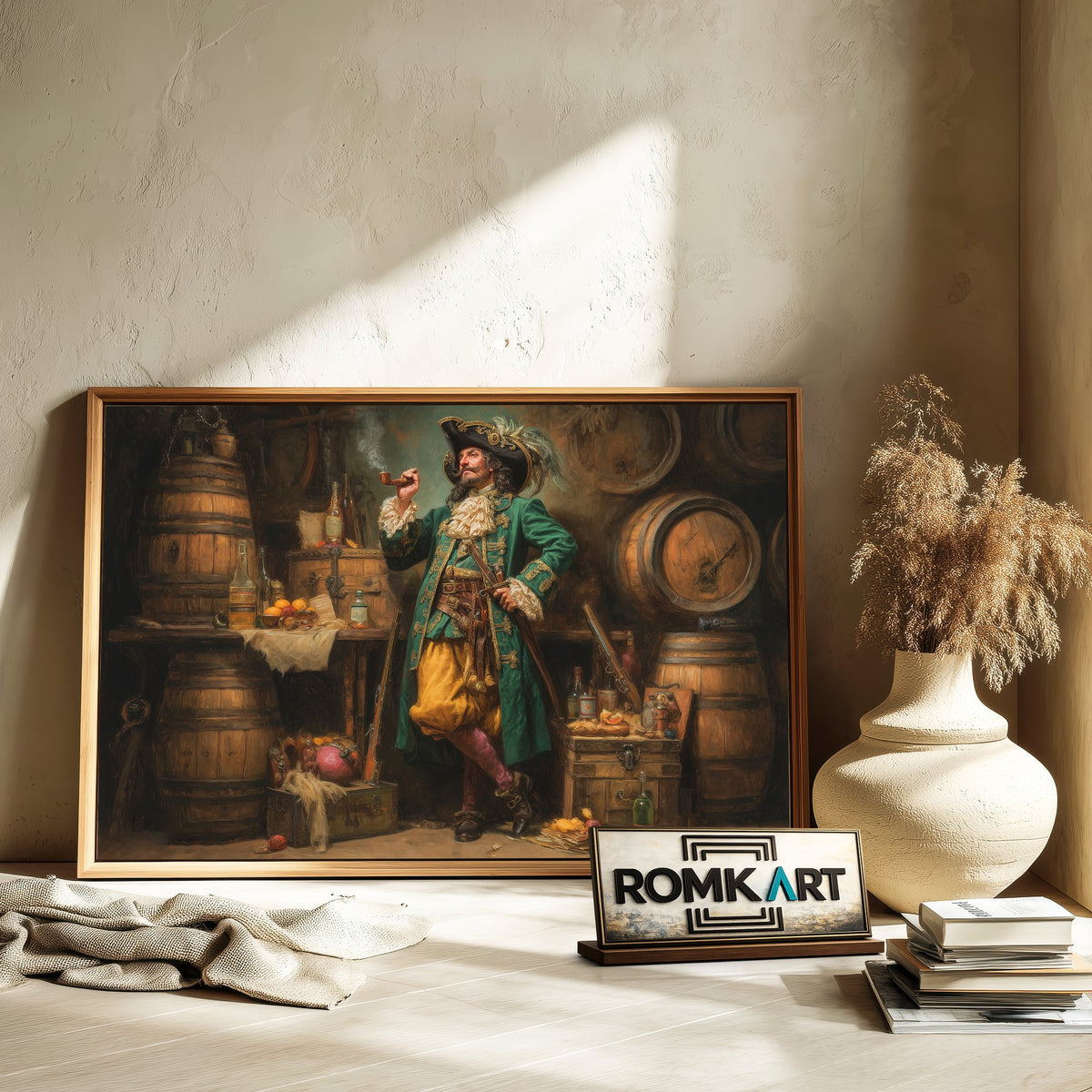 Pirate Captain Oil Painting - image 6