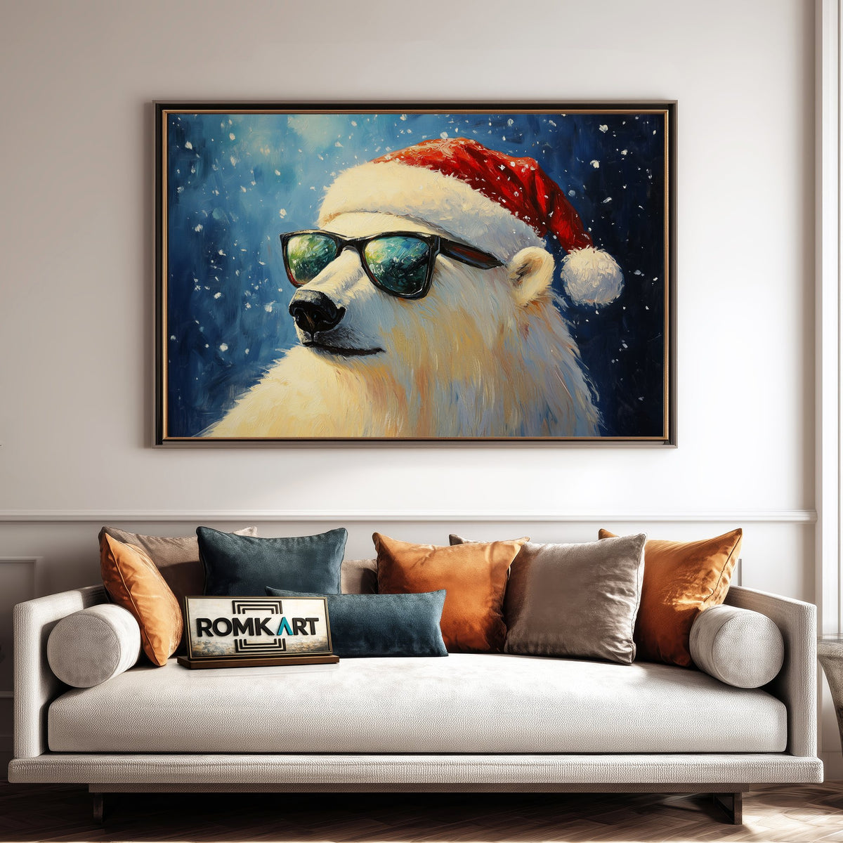 Polar Bear Wildlife Oil Painting - image 4