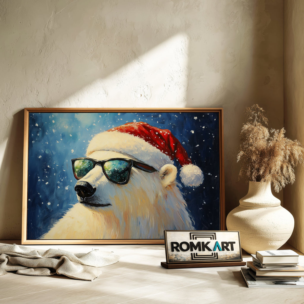 Polar Bear Wildlife Oil Painting - image 6