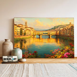 Ponte Vecchio Florence Bridge Oil Painting - image 3