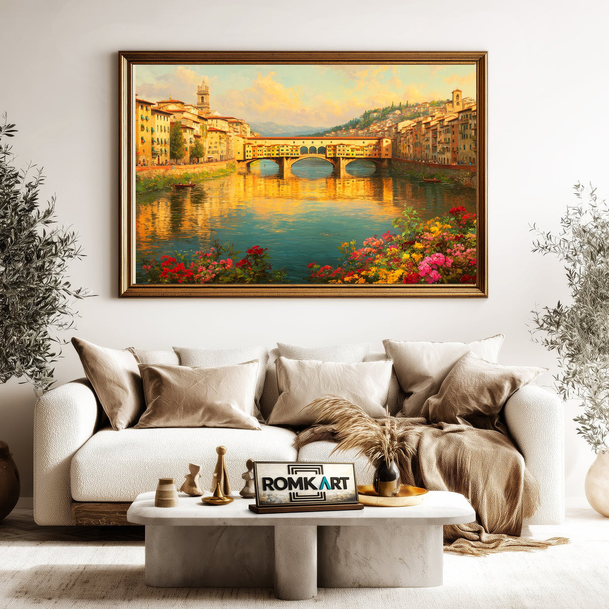 Ponte Vecchio Florence Bridge Oil Painting - image 5