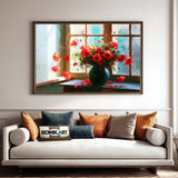 Poppies By The Window Oil Painting - image 4