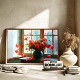 Poppies By The Window Oil Painting - image 6