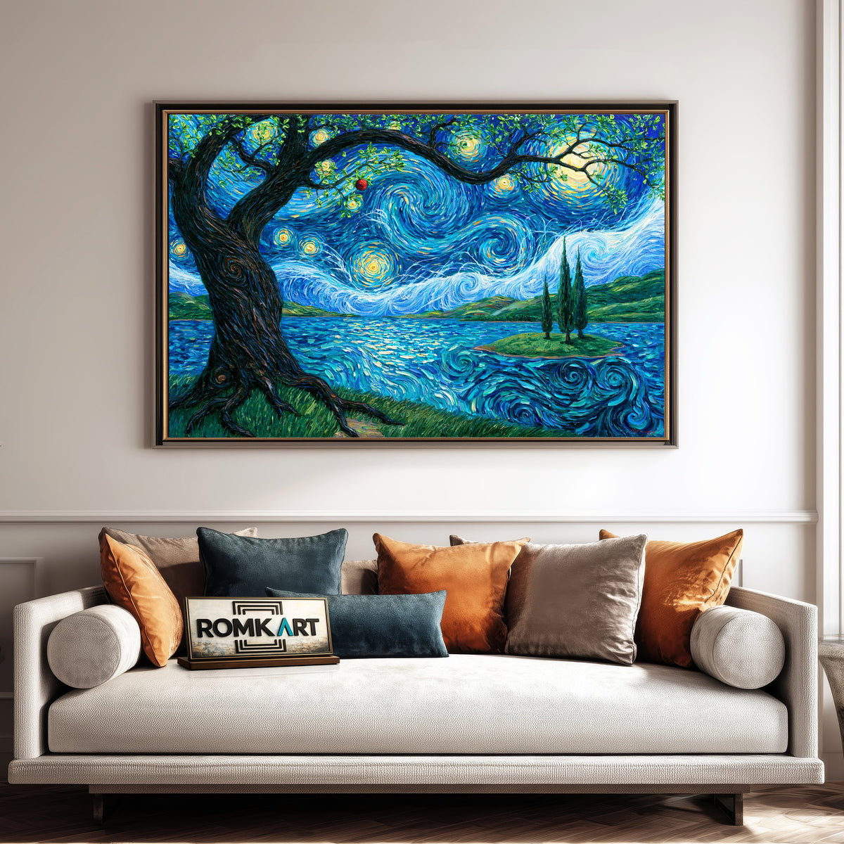 Post Impressionist Dream Landscape Oil Painting - image 4