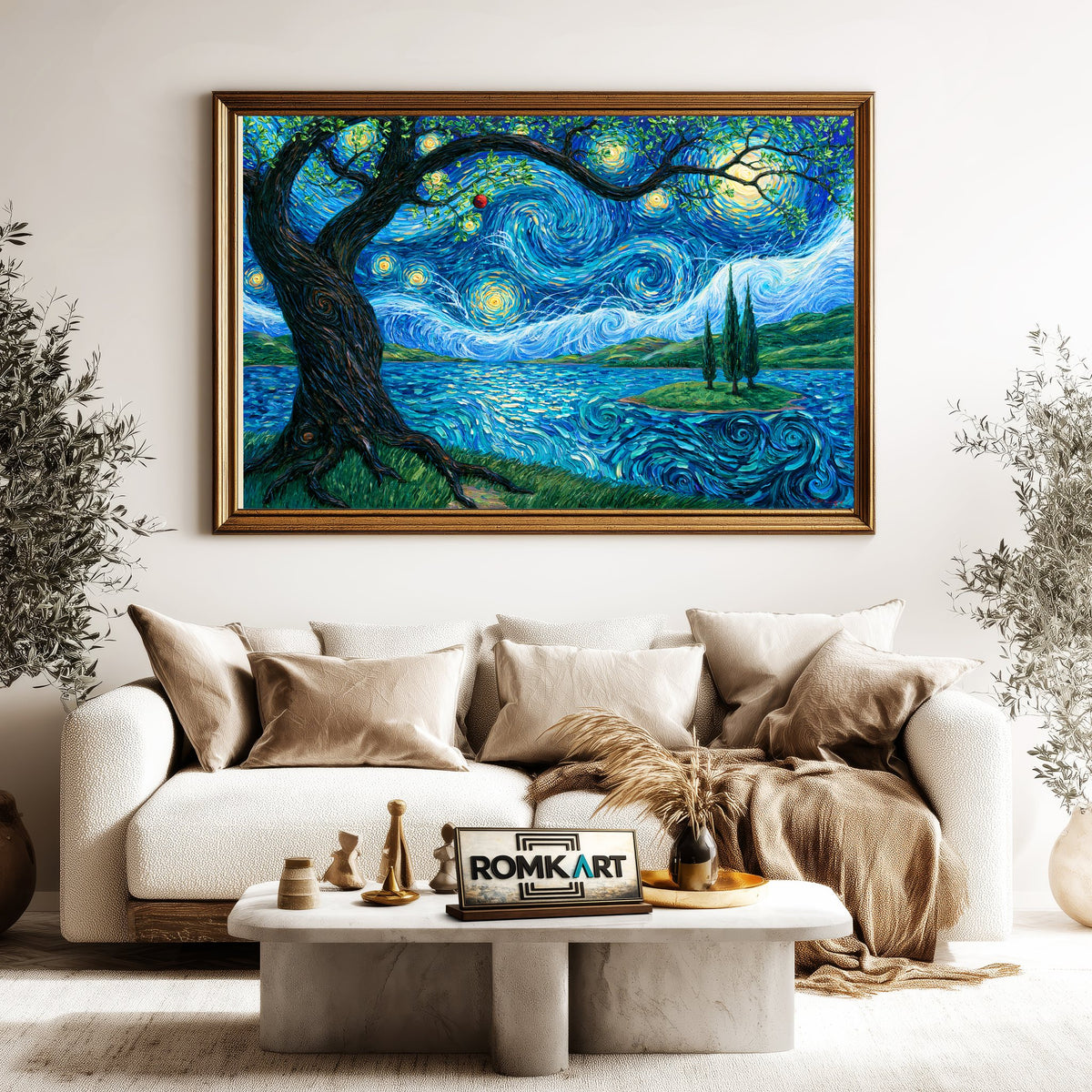 Post Impressionist Dream Landscape Oil Painting - image 5