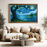 Post Impressionist Dream Landscape Oil Painting - image 5