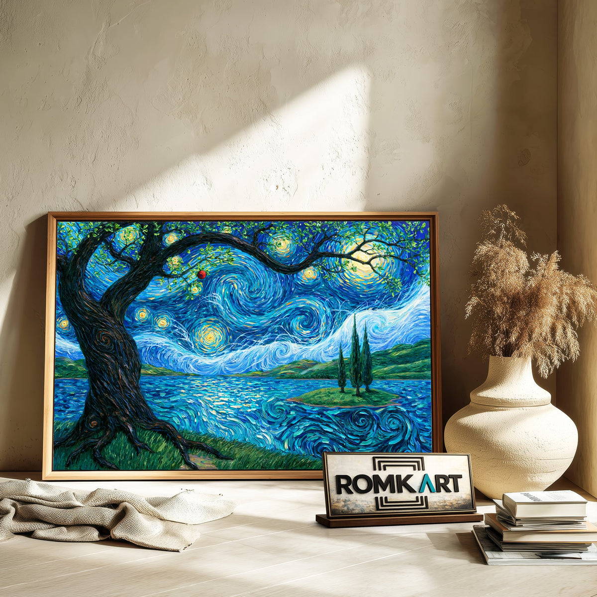 Post Impressionist Dream Landscape Oil Painting - image 6