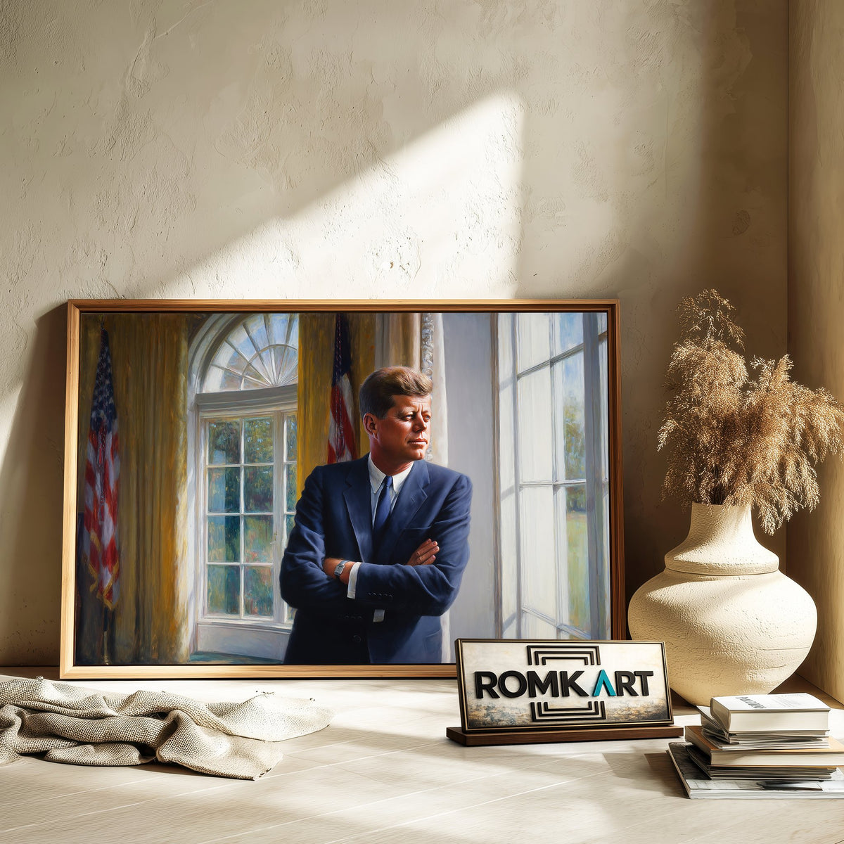 President John F. Kennedy Presidential Portrait Oil Painting - image 6
