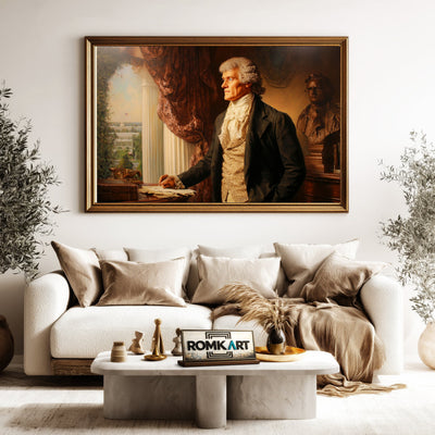 President Thomas Jefferson Presidential Portrait Oil Painting - image 5