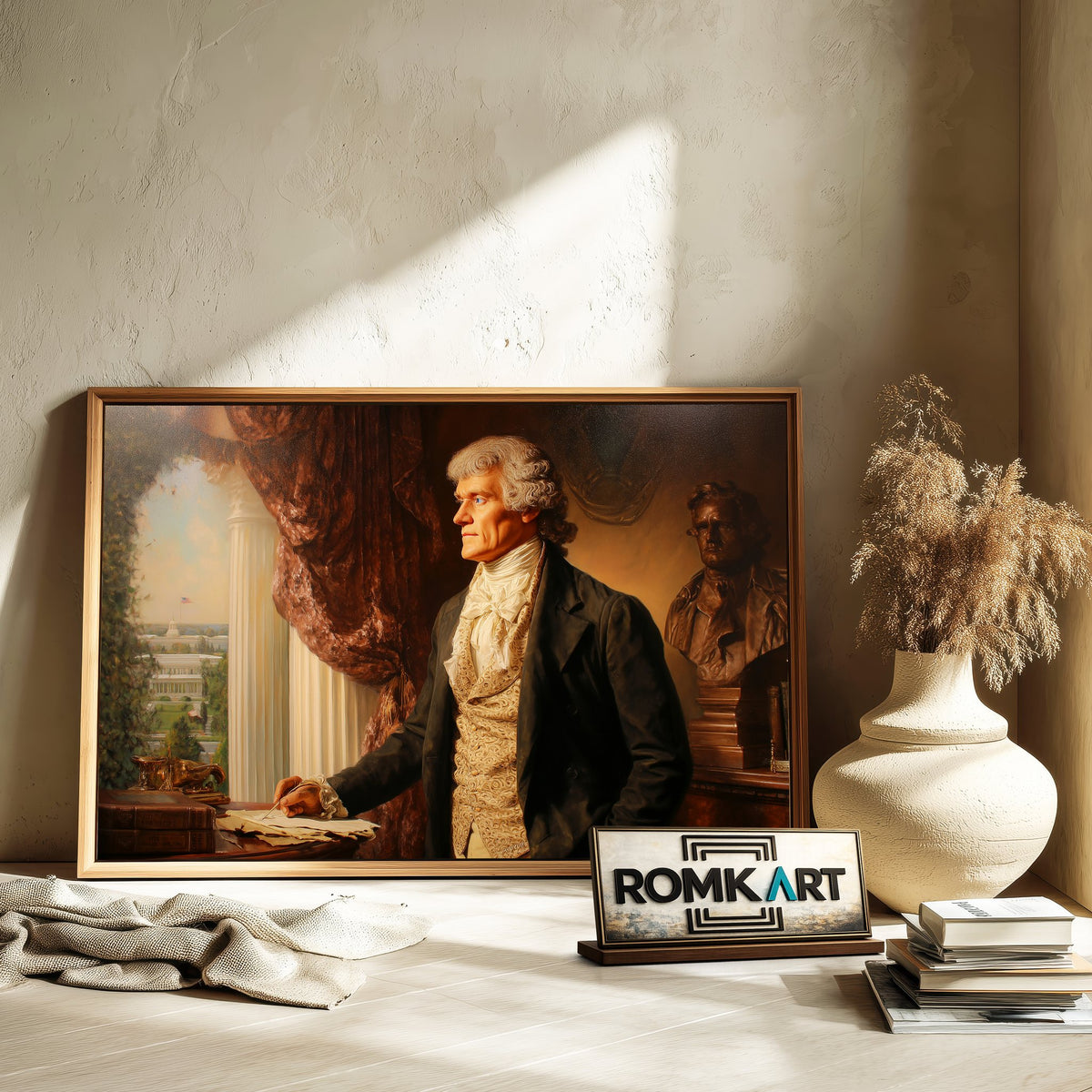 President Thomas Jefferson Presidential Portrait Oil Painting - image 6