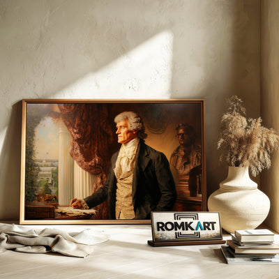 President Thomas Jefferson Presidential Portrait Oil Painting - image 6