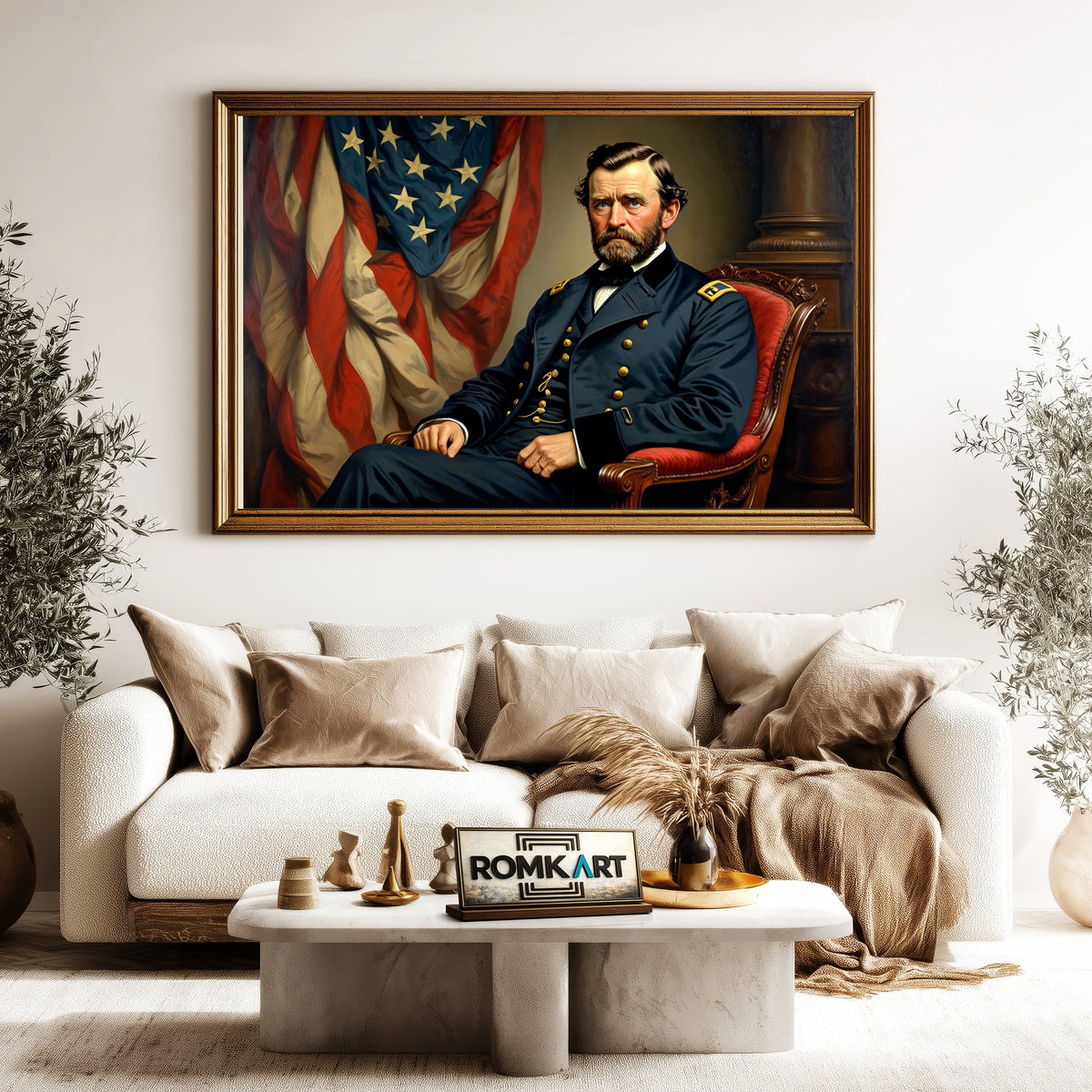 President Ulysses S Grant Presidential Portrait Oil Painting - image 5