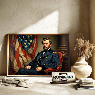 President Ulysses S Grant Presidential Portrait Oil Painting - image 6