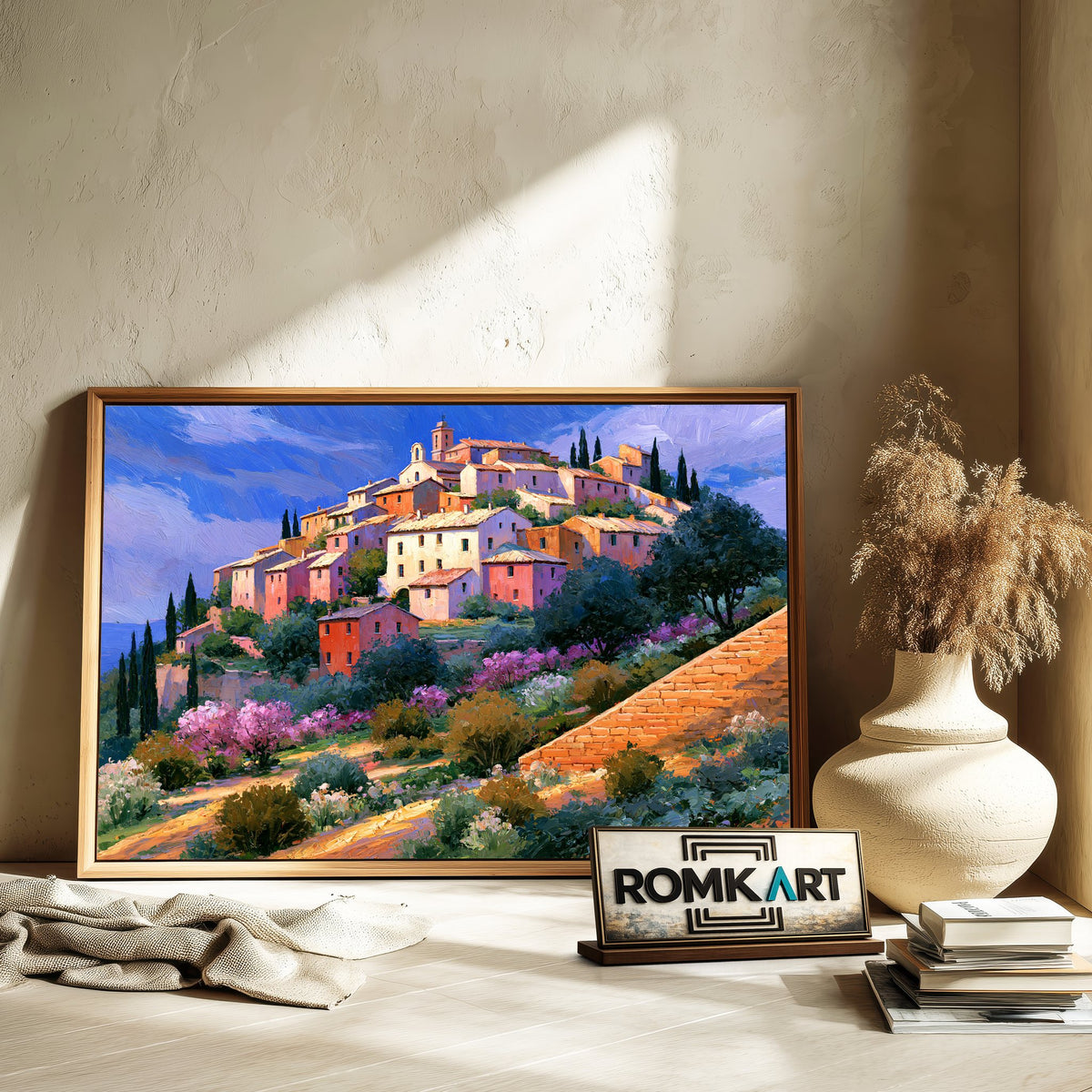 Provence Village Countryside Oil Painting - image 6