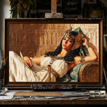 Queen Cleopatra hand-painted oil painting on canvas
